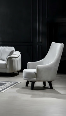Moderni poltrone monoposto da salotto design in legno colore grigio tessuto