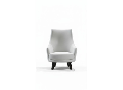 Moderni poltrone monoposto da salotto design in legno colore grigio tessuto