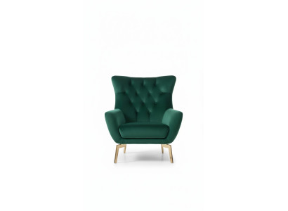 Poltrona monoposto di lusso moderna da designer in tessuto imbottito.