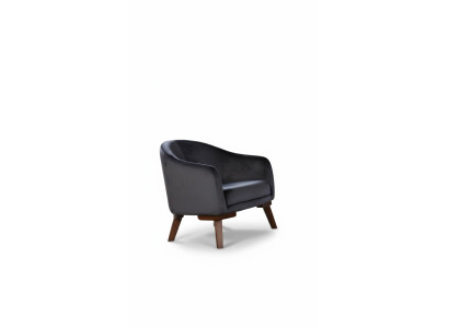 Poltrona moderna monoposto design, imbottita in tessuto.