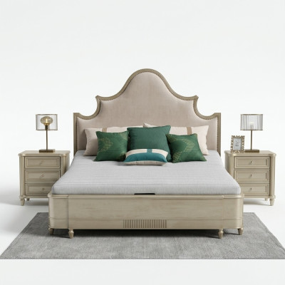 Camera da letto Set Letto Design Set di Biancheria da Letto 2x Comodini 3 pezzi. Mobili Completi