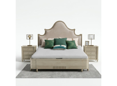Camera da letto Set Letto Design Set di Biancheria da Letto 2x Comodini 3 pezzi. Mobili Completi