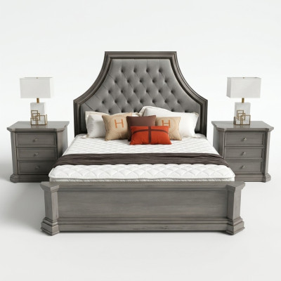 Camera da letto matrimoniale letto matrimoniale design letto matrimoniale Chesterfield letto imbottito mobili.