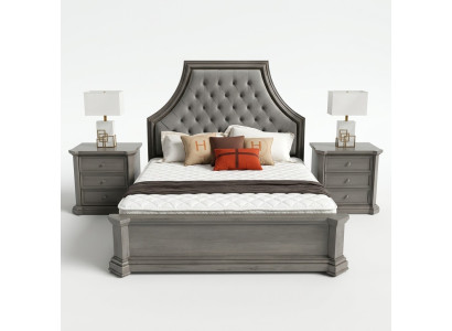 Camera da letto matrimoniale letto matrimoniale design letto matrimoniale Chesterfield letto imbottito mobili.