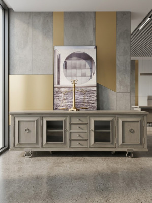 Console armadio mobile tv mobili credenza soggiorno credenza legno grigio
