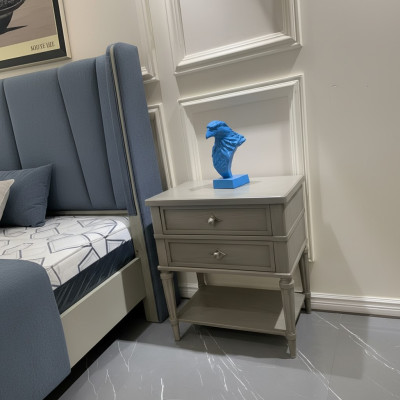 Comodino design tavolini da appendere camera da letto in legno consolle mobili di lusso grigi