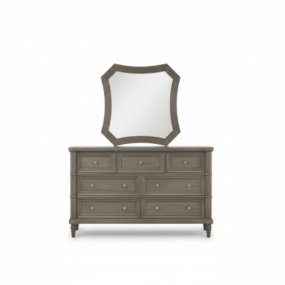 Mobile credenza di lusso specchio stile design mobili moderni cassettiera camera da letto nuova marrone
