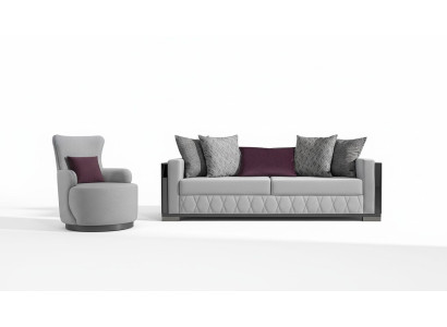 Set di divani moderni di lusso divano set divani poltrone 3+1 posti tessuto design