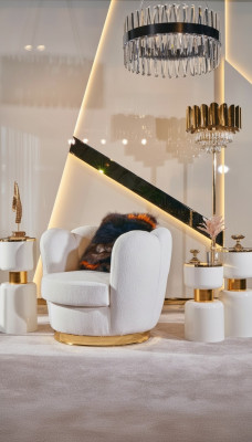 Poltrona Design Soggiorno Imbottita Legno Tessuto Imbottita Moderna Di Lusso