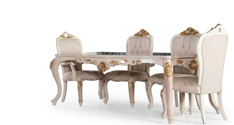 Sala da pranzo tavolo sedia set di lusso sedia da pranzo tavolo tavoli legno gruppo