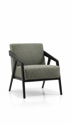 Poltrona da salotto in tessuto di poliestere di stile moderno e design di lusso.