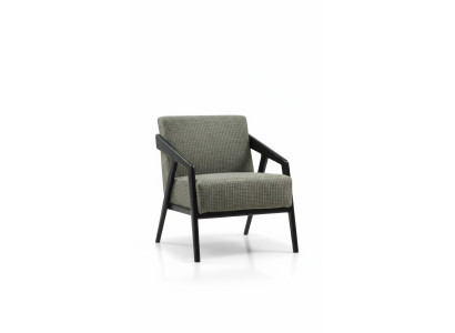 Poltrona da salotto in tessuto di poliestere di stile moderno e design di lusso.