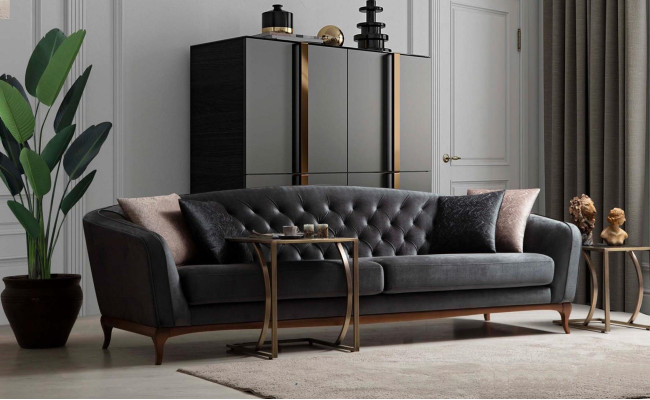 Sofà set sofà di lusso divano set di divani poltrona 4+3+1 posti moderno 3 pezzi set di design