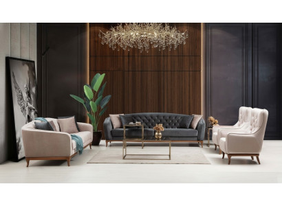 Sofà set sofà di lusso divano set di divani poltrona 4+3+1 posti moderno 3 pezzi set di design