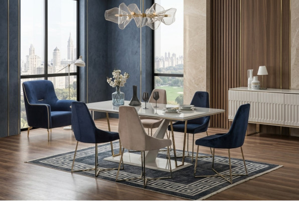 Tavolo da pranzo, tavolo da pranzo, angolo cottura, tavolo, tavoli, sala da pranzo di lusso, design moderno di sala da pranzo