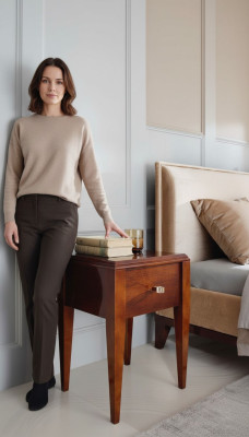 Comodini, comodini, consolle, tavolino, comodini, design in legno moderno