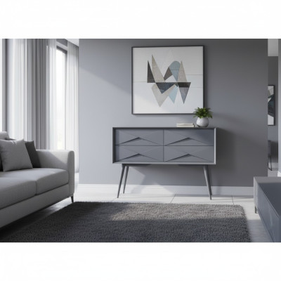 Comò Armadio Madia Comò moderni in legno Comodini in legno grigio Mobili Nuovi