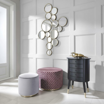 Comò Sgabello Comodino Sgabello Sedile Pouf Set Mobili