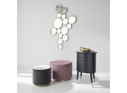 Comò Sgabello Comodino Sgabello Sedile Pouf Set Mobili