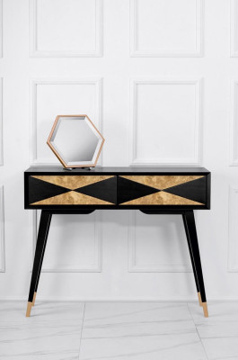 Tavolo da console in legno moderno di lusso in oro design