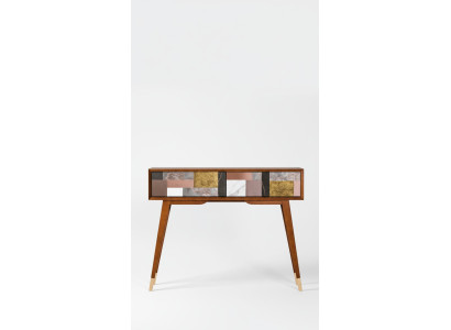 Tavolo consolle console mobiletto tavolino in legno moderno di lusso design nuovo