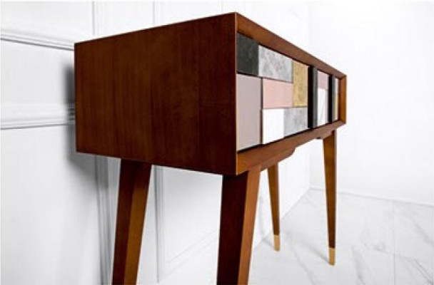Tavolo consolle consolle credenza sideboard in legno design moderno di lusso.