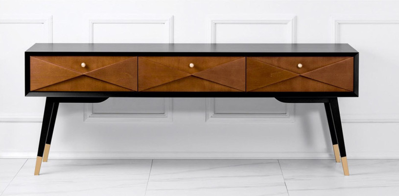 Tavolo console consolle credenza credenza in legno moderno di lusso marrone design nuovo