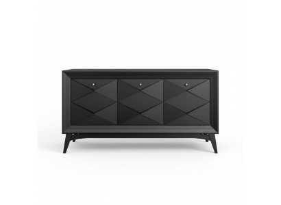 Mobile comodino di lusso Cassettiera Grigia Cassettiere classiche in legno per sala da pranzo