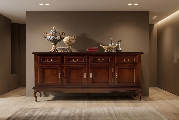 Sideboard, cassettiera, armadi, comodini, armadio in legno per salotto xxl sideboards marrone.