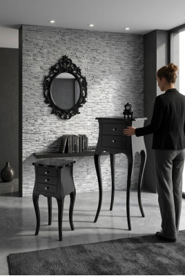 Tavolino del salotto Tavolo Tavoli Soggiorno Lusso Nero Tavolo Mobili Classici