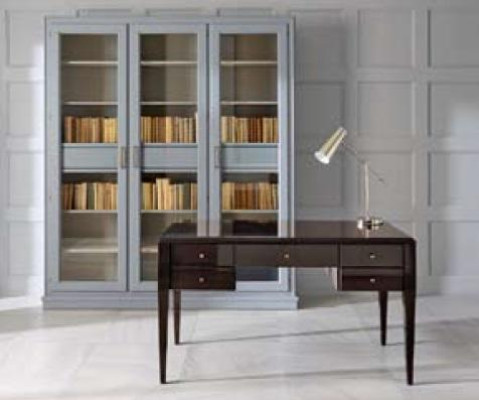 Scrivania Tavolo Ufficio Ufficio Tavolo da ufficio Tavolo per computer Legno Lusso Marrone Design
