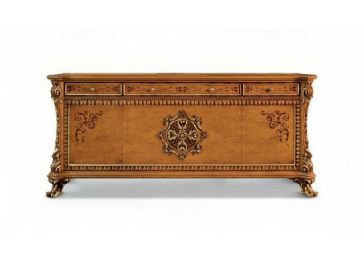 Comò di lusso xxl Sideboard Comodini in legno credenza Mobili Armadio Marrone