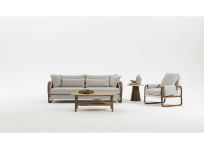 Set di divani 21 posti poltrona a due posti moderna in tessuto grigio design