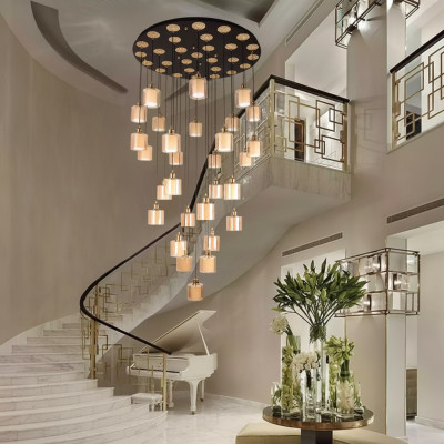 Lussuoso lampadario da soggiorno a soffitto lampadario lampada a soffitto lustrini oro