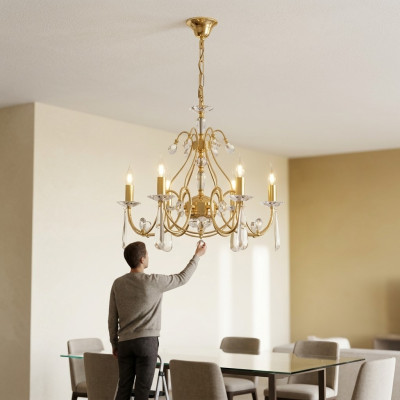 Lampadario classico a soffitto lampadario a soffitto oro luce lampadario nuovo