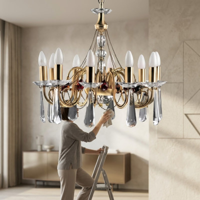 Cristallo lusso lampadario lampadario lampadario a soffitto lampadario luminoso arte design nobile
