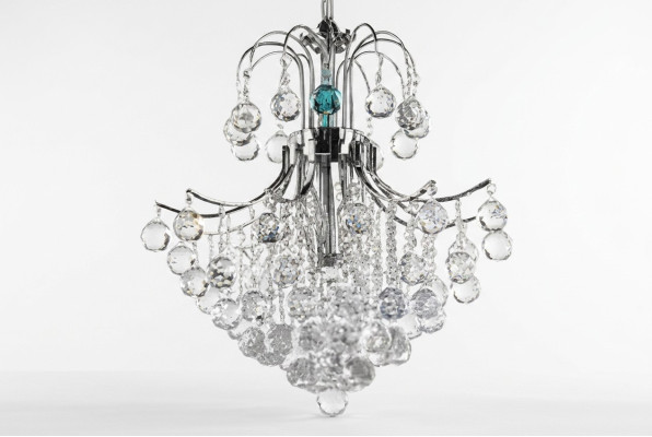 Lustro stile lusso lampada a soffitto lampadario lampadario lampade argento