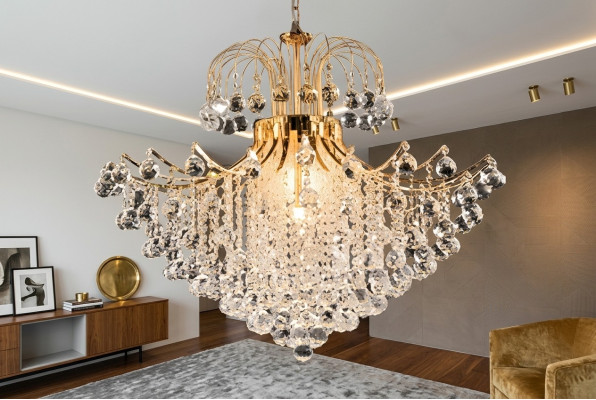 Lusso Lampadario Lampadario Lampada da soffitto Lampadario Lampade Oro Arte