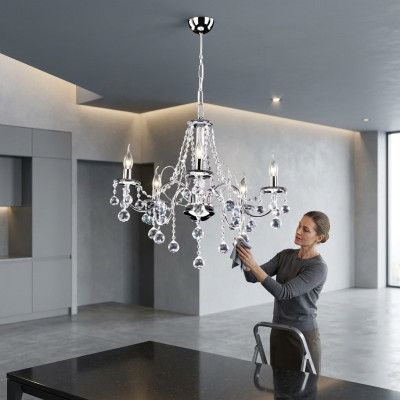 Lustro di lusso in cristallo lampadario lampada a soffitto lampadario sontuoso