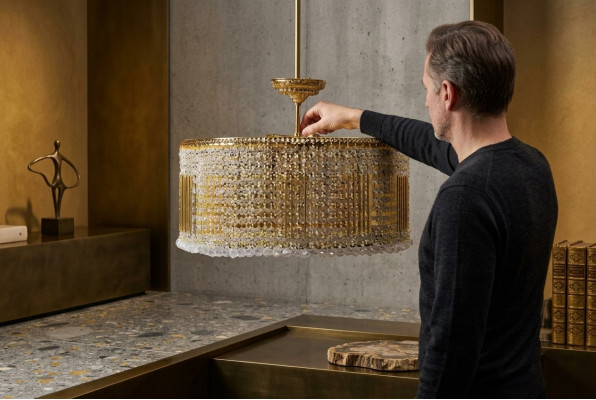 Lusso Luster Lampadario Lampadario Lampada da soffitto Lampadario Lampade Oro Luce