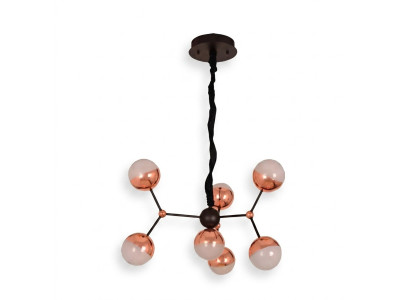 Lustro a candeliere a cerchio Lampada a soffitto Corona luminosa Design dorato Stile moderno