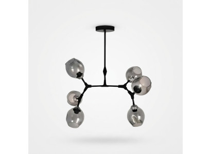 Lampadario a soffitto Lampadario Lampadario a soffitto Moderno Vetro Nero Nuovo