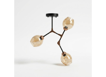 Plafoniera lampadario lampadario lampada soffitto lampade oro moderno vetro