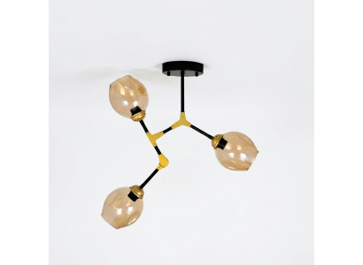 Lampadario lampadario lampada a soffitto lampadario lampade oro moderno vetro