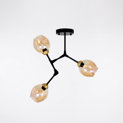 Lampadari, lampadari a gabbia, lampadari, lampade da soffitto, plafoniere oro moderno vetro