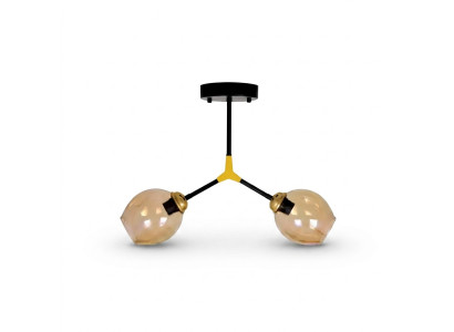 Lampade Lampadari Lampadario Lampadario Lampada a soffitto Vetro Oro Moderno