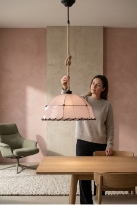 Lampada da soffitto, lampadario, lampadario a gocce, lampadario, lampada, beige, moderna, corda.