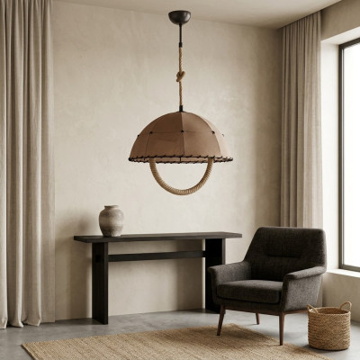 Lampada a soffitto Lampadario Lampadario Lampada Beige Moderna Corda