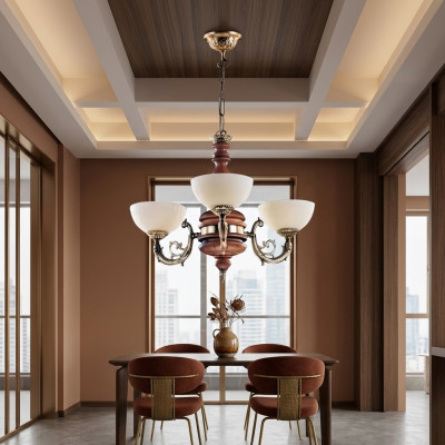 Lampadario Lampadario a soffitto Luster Lampada da soffitto Lampade marroni Classico