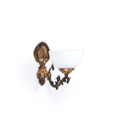 Plafoniera lampada da parete Applique lumi classiche a parete Marrone Classe.